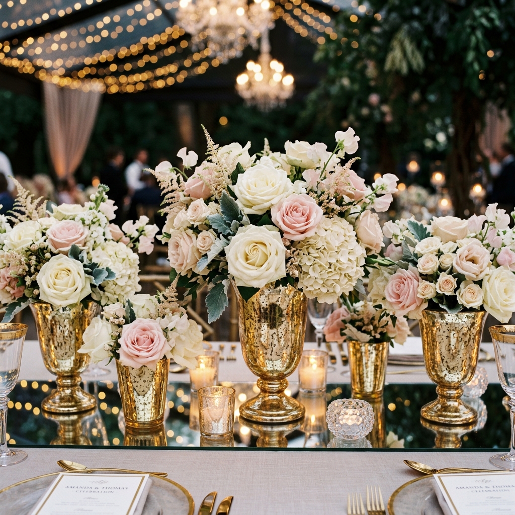 Pastel pink roses decoration detail